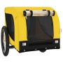 Remolque bicicleta mascotas hierro tela Oxford amarillo negro de vidaXL, Cochecitos para mascotas - Ref: Foro24-94008, Precio...