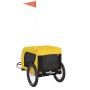 Remolque bicicleta mascotas hierro tela Oxford amarillo negro de vidaXL, Cochecitos para mascotas - Ref: Foro24-94008, Precio...