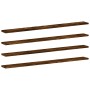Estantes pared 4 uds madera ingeniería roble humo 100x10x1,5 cm en Estanterías | Comprar online en Foru.es