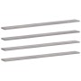 Estantes pared 4 uds madera ingeniería gris Sonoma 100x10x1,5cm en Estanterías | Comprar online en Foru.es