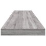 Estantes pared 4 uds madera ingeniería gris Sonoma 100x10x1,5cm en Estanterías | Comprar online en Foru.es