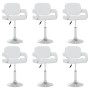 Sillas de comedor giratorias 6 uds cuero sintético blanco en Sillas de comedor | Comprar online en Foru.es