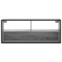 Mueble de TV madera y metal roble ahumado 100x31x39,5 cm en Muebles TV | Comprar online en Foru.es