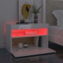 Muebles de TV con luces LED 2 uds blanco brillante 60x35x40 cm de vidaXL, Muebles TV - Ref: Foro24-804422, Precio: 78,46 €, D...