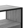 Mueble de TV madera y metal roble ahumado 100x31x39,5 cm en Muebles TV | Comprar online en Foru.es