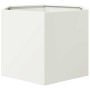 Jardinera hexagonal acero blanco 69x60x45 cm en Macetas y jardineras | Comprar online en Foru.es