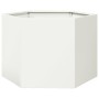 Jardinera hexagonal acero blanco 69x60x45 cm en Macetas y jardineras | Comprar online en Foru.es