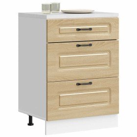 Mueble bajo de cocina Kalmar madera ingeniería de roble sonoma en Armarios de cocina | Comprar online en Foru.es