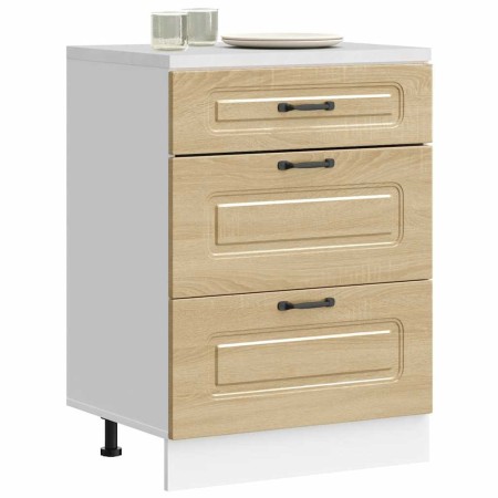 Mueble bajo de cocina Kalmar madera ingeniería de roble sonoma en Armarios de cocina | Comprar online en Foru.es