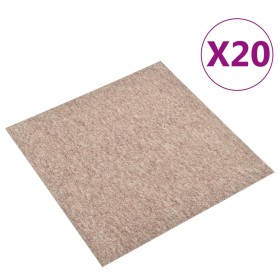Baldosas de suelo de moqueta 20 uds 5 m² 50x50 cm beige en Materiales de construcción | Comprar online en Foru.es