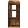 Mesa bar y estantes madera ingeniería envejecida 102x50x103,5cm en Mesas de comedor | Comprar online en Foru.es