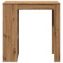 Mesa alta con estantes madera roble artisian 102x50x103,5 cm en Mesas de comedor | Comprar online en Foru.es