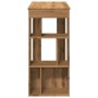 Mesa alta con estantes madera roble artisian 102x50x103,5 cm en Mesas de comedor | Comprar online en Foru.es
