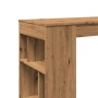 Mesa alta con estantes madera roble artisian 102x50x103,5 cm en Mesas de comedor | Comprar online en Foru.es