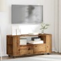 Mueble TV con ruedas madera ingeniería envejecida 102x34,5x43cm en Muebles TV | Comprar online en Foru.es
