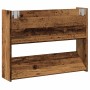 Zapatero de pared madera de ingeniería envejecida 80x18x60 cm en Zapateros y organizadores de calzado | Comprar online en Foru.e