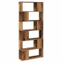 Estantería/divisor de espacios madera envejecida 80x24x186 cm en Librerías y estanterías | Comprar online en Foru.es