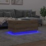 Mesa de centro con luces LED roble artisan 90x50x40 cm en Mesas de centro | Comprar online en Foru.es