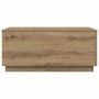 Mesa de centro con luces LED roble artisan 90x50x40 cm en Mesas de centro | Comprar online en Foru.es