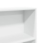Estantería de madera de ingeniería blanca 80x24x176 cm en Librerías y estanterías | Comprar online en Foru.es