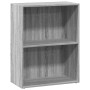 Estantería de madera de ingeniería gris Sonoma 60x30x77 cm en Librerías y estanterías | Comprar online en Foru.es