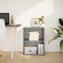 Estantería de madera de ingeniería gris Sonoma 60x30x77 cm en Librerías y estanterías | Comprar online en Foru.es