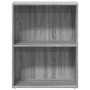 Estantería de madera de ingeniería gris Sonoma 60x30x77 cm en Librerías y estanterías | Comprar online en Foru.es