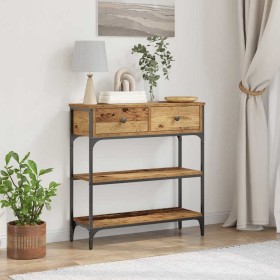 Mesa Consola con cajón Madera vieja 72.5 x 25 x 75 cm en Mesas auxiliares | Comprar online en Foru.es