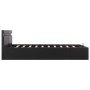 Cama canapé hidráulica con LED cuero sintético negra 180x200 cm de vidaXL, Camas y somieres - Ref: Foro24-285545, Precio: 329...