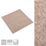 Baldosas de suelo de moqueta 20 uds 5 m² 50x50 cm beige en Materiales de construcción | Comprar online en Foru.es