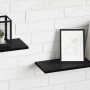 Tablero de Estantería 4 pcs Negro 80 x 20 x 1,5 cm en Estanterías | Comprar online en Foru.es