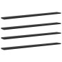 Tablero de Estantería 4 pcs Negro 100 x 10 x 1,5 cm en Librerías y estanterías | Comprar online en Foru.es