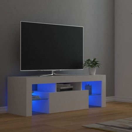 Mueble para TV con luces LED blanco 120x35x40 cm de vidaXL, Muebles TV - Ref: Foro24-804346, Precio: 79,73 €, Descuento: %