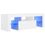 Mueble para TV con luces LED blanco 120x35x40 cm de vidaXL, Muebles TV - Ref: Foro24-804346, Precio: 79,73 €, Descuento: %