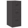 Mueble archivador con cajón Geométrico Negro 44 x 50 x 106.5 cm en Armarios y almacenamiento | Comprar online en Foru.es