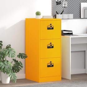 Mueble archivador con cajón Amarillo Mostaza 44 x 50 x 106.5 cm en Armarios y almacenamiento | Comprar online en Foru.es