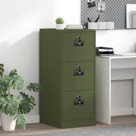 Mueble archivador con cajón Verde Oliva 44 x 50 x 106.5 cm en Armarios y almacenamiento | Comprar online en Foru.es