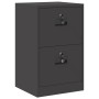 Mueble archivador con cajón Geométrico Negro 44 x 50 x 106.5 cm en Armarios y almacenamiento | Comprar online en Foru.es