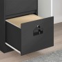 Mueble archivador con cajón Geométrico Negro 44 x 50 x 106.5 cm en Armarios y almacenamiento | Comprar online en Foru.es