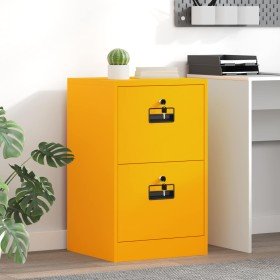 Mueble archivador con cajón Amarillo Mostaza 44 x 50 x 106.5 cm en Armarios y almacenamiento | Comprar online en Foru.es