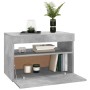 Muebles de TV con luces LED 2 uds gris hormigón 60x35x40 cm de vidaXL, Muebles TV - Ref: Foro24-804418, Precio: 73,30 €, Desc...