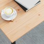 Mesa de Café Natural 100 x 100 x 45 cm Madera de pino macizo en Mesas de centro | Comprar online en Foru.es