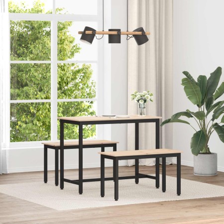 Banco Natural 80 x 35 x 45 cm Madera de pino macizo en Bancos | Comprar online en Foru.es