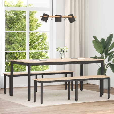 Banco Natural 160 x 35 x 45 cm Madera de pino macizo en Bancos | Comprar online en Foru.es