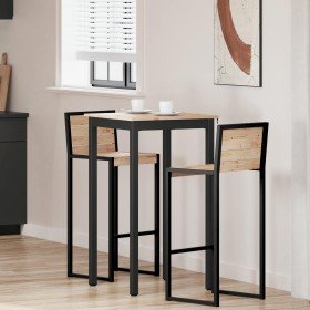 Mesa de Bar Natural 60 x 60 x 105 cm Madera de pino macizo en Mesas de comedor | Comprar online en Foru.es