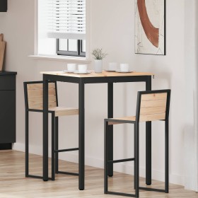 Mesa de Bar Natural 110 x 55 x 105 cm Madera de pino macizo en Mesas de comedor | Comprar online en Foru.es