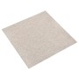 Baldosas de suelo de moqueta 20 uds 5 m² 50x50 cm beige claro en Materiales de construcción | Comprar online en Foru.es