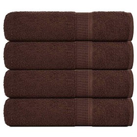 Toallas de ducha FROGN 4 uds marrón 70x140 cm 360 g/m² en Toallas | Comprar online en Foru.es