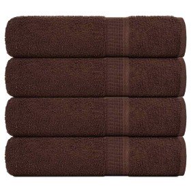 Toallas de ducha FROGN 4 uds marrón 70x140 cm 360 g/m² en Toallas | Comprar online en Foru.es