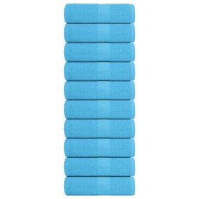 Toallas de mano FROGN 4 uds 360 g/m² turquesa 50x100 cm en Toallas | Comprar online en Foru.es